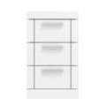 **Moderne witte ladekast met drie lades**