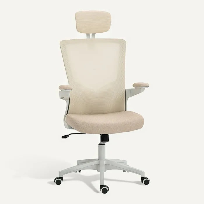 **Ergonomische bureaustoel met verstelbare rugleuning en hoofdsteun**