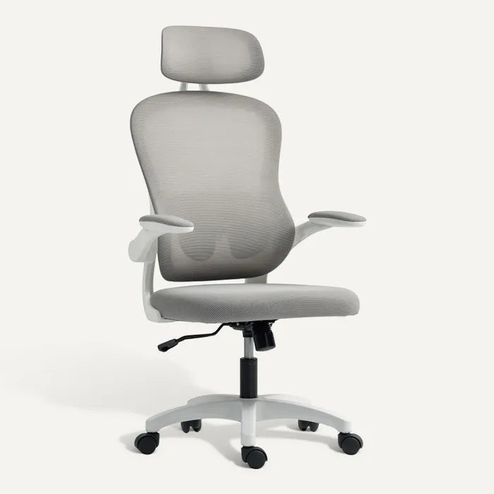 **Ergonomische bureaustoel met verstelbare rugleuning en hoofdsteun**